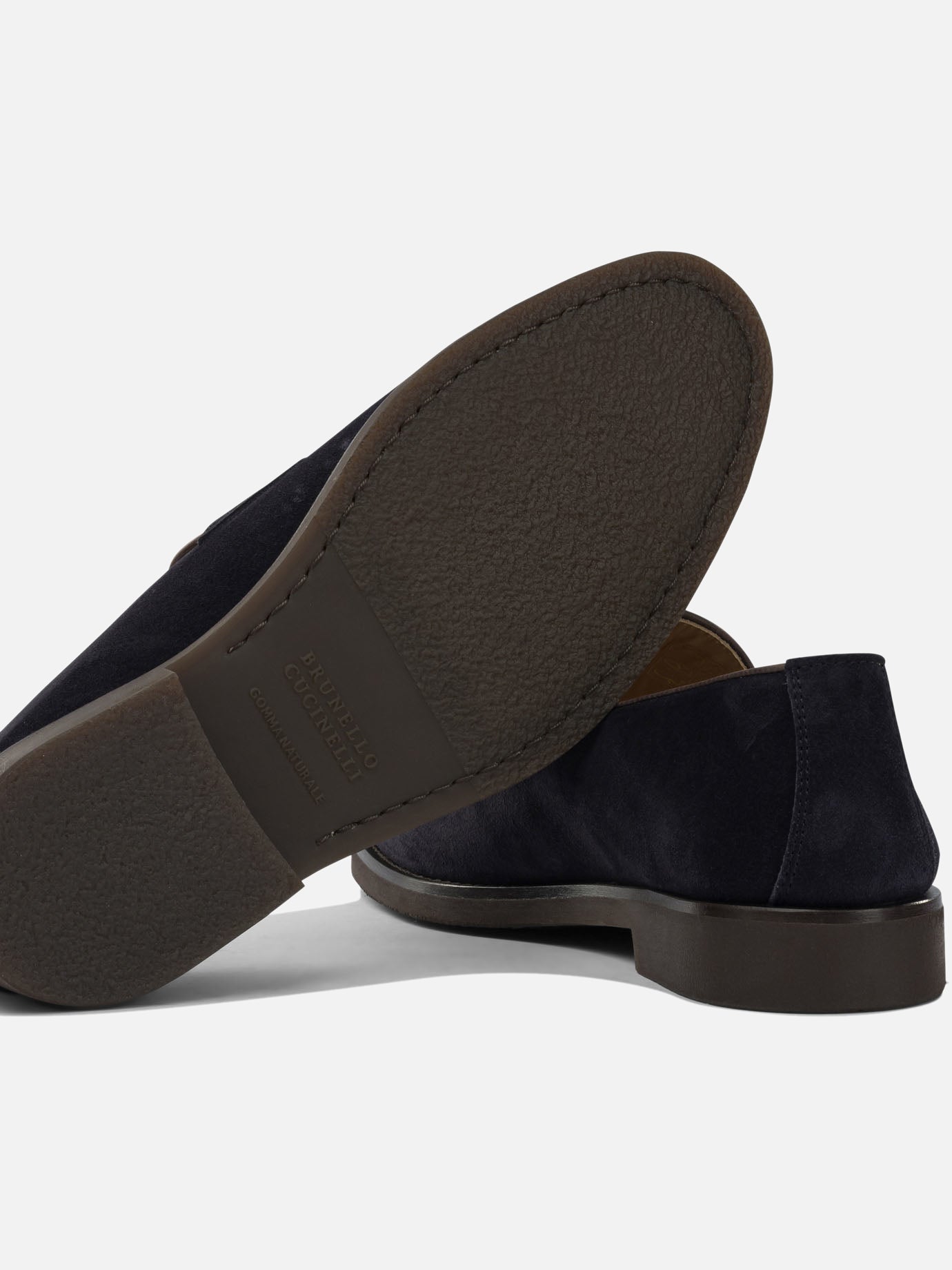 Loafers 100% suede - 100% rubber  Brown - Brunello Cucinelli Men | PDP | VIETTI Online Store | thumbnail_5