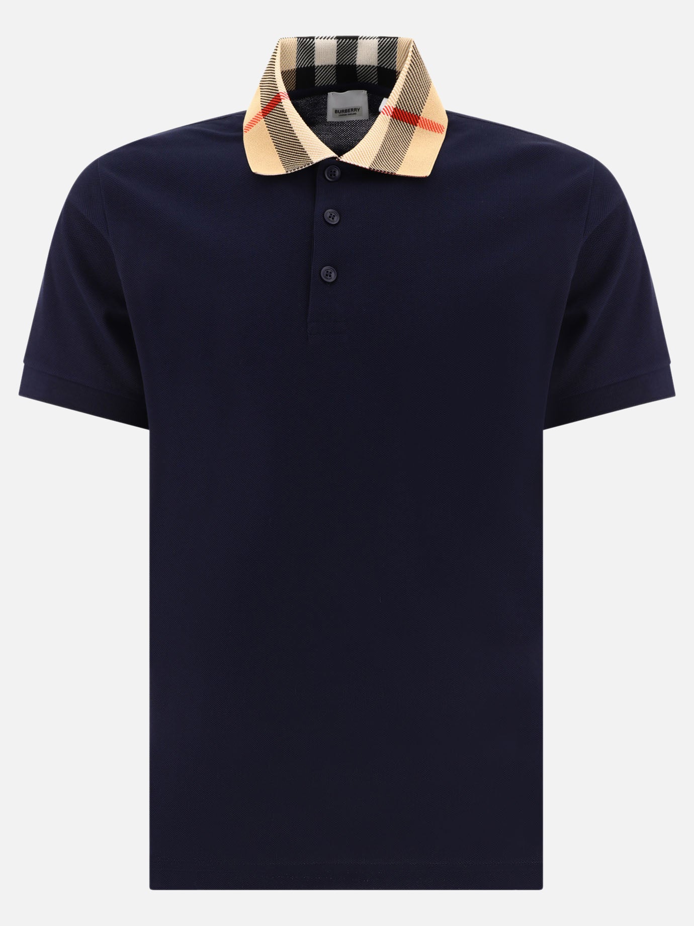 Polo shirts with buttons Solid colour  Blue - Burberry Men | PDP | VIETTI Online Store | Zoom-Modal
