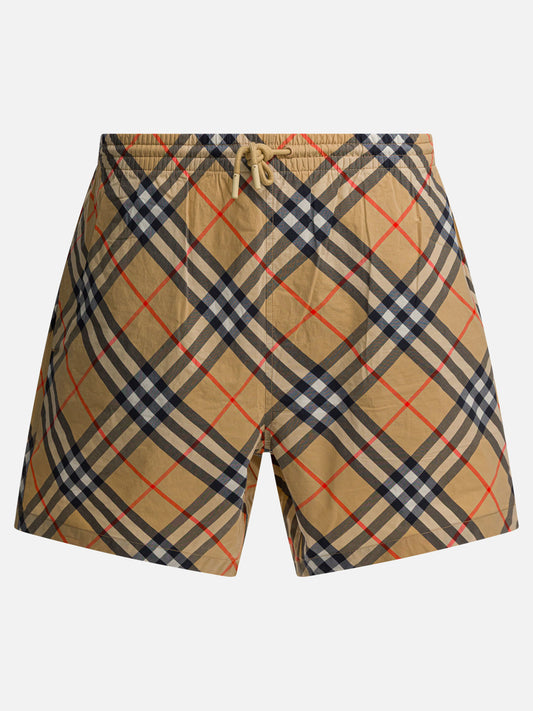 Short da mare Check  Beige - Burberry Uomo | PLP | VIETTI Online Store 
