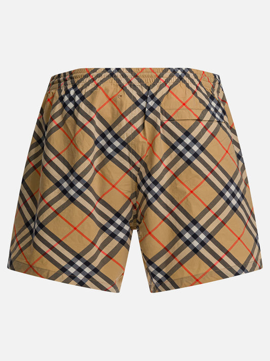 Short da mare Check  Beige - Burberry Uomo | PLP | VIETTI Online Store | 2
