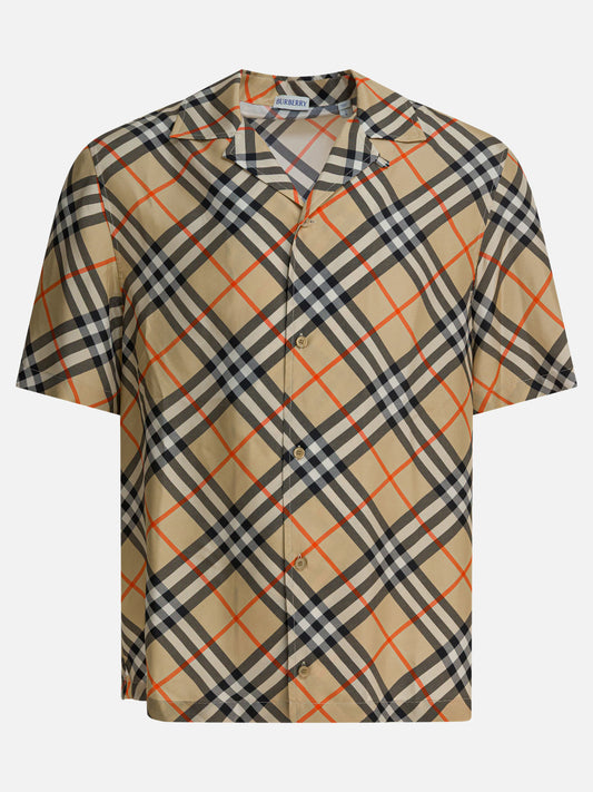 Camicie casual Check  Beige - Burberry Uomo | PLP | VIETTI Online Store 
