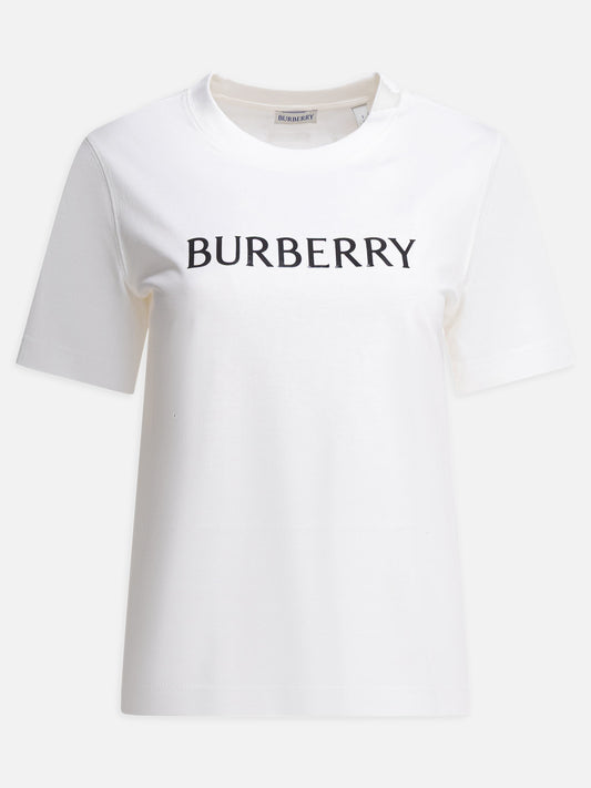 T-shirt girocollo Logo  Bianco - Burberry Donna | PLP | VIETTI Online Store 
