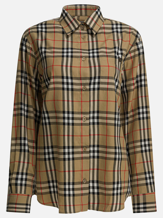 Camicie casual Check  Beige - Burberry Donna | PDP | VIETTI Online Store 
