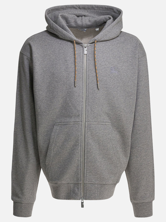Full zip sweatshirts Solid colour  Grey - Burberry Men | VIETTI Online Store 
