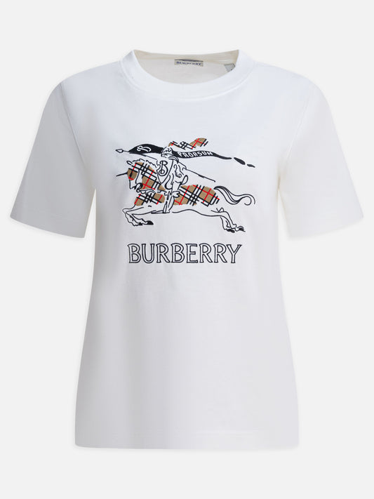 T-shirt girocollo Logo  Bianco - Burberry Donna | PLP | VIETTI Online Store 
