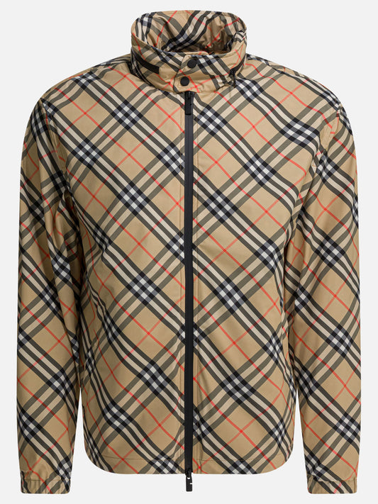Giacche a vento Check  Beige - Burberry Uomo | PLP | VIETTI Online Store 

