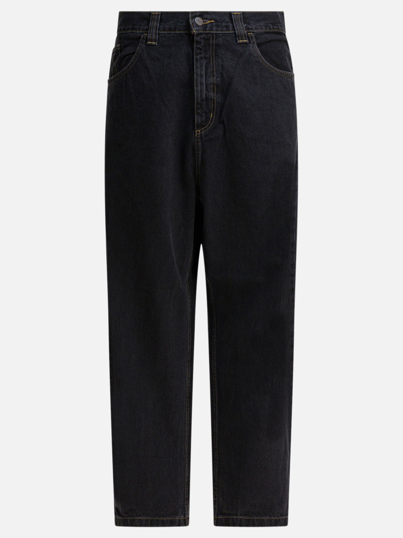 Wide-leg jeans Solid colour  Black - Carhartt WIP Men | PDP | VIETTI Online Store | thumbnail