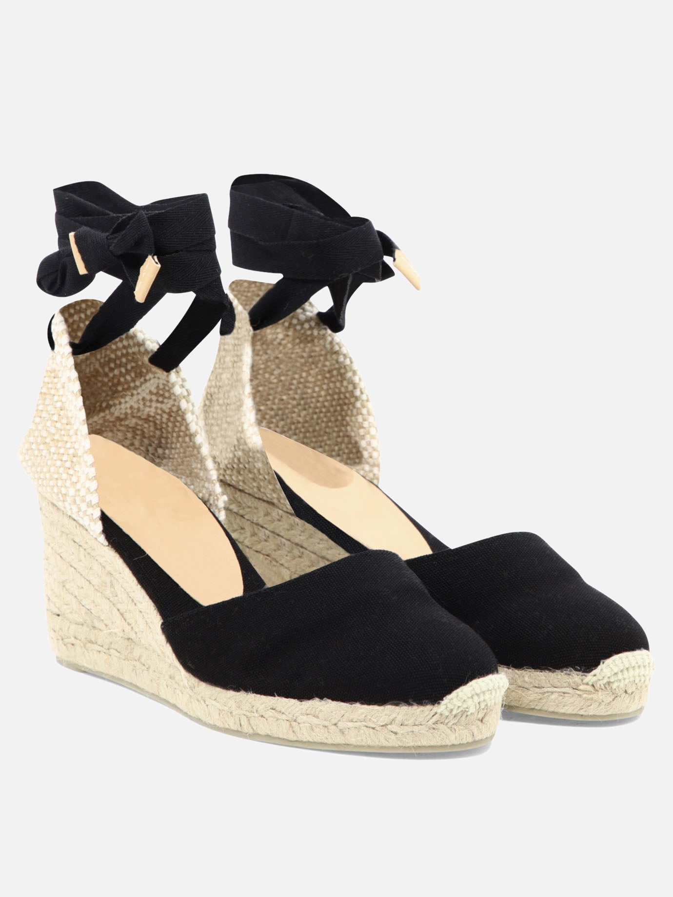 Espadrilles alte 100% organic cotton - 100% rubber  Nero - Castañer Donna | PDP | VIETTI Online Store | Zoom-Modal_2
