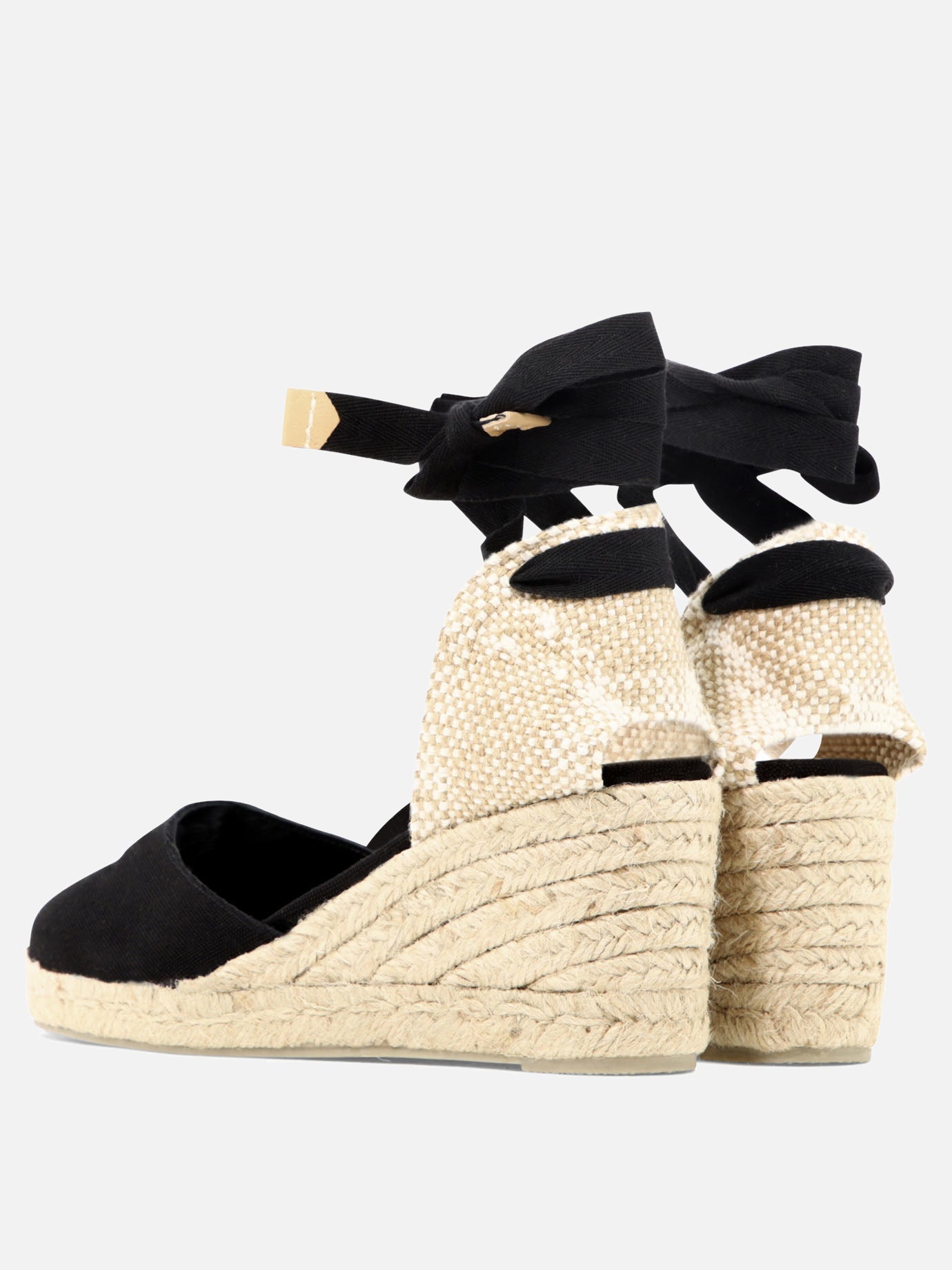 Espadrilles alte 100% organic cotton - 100% rubber  Nero - Castañer Donna | PDP | VIETTI Online Store | thumbnail_4