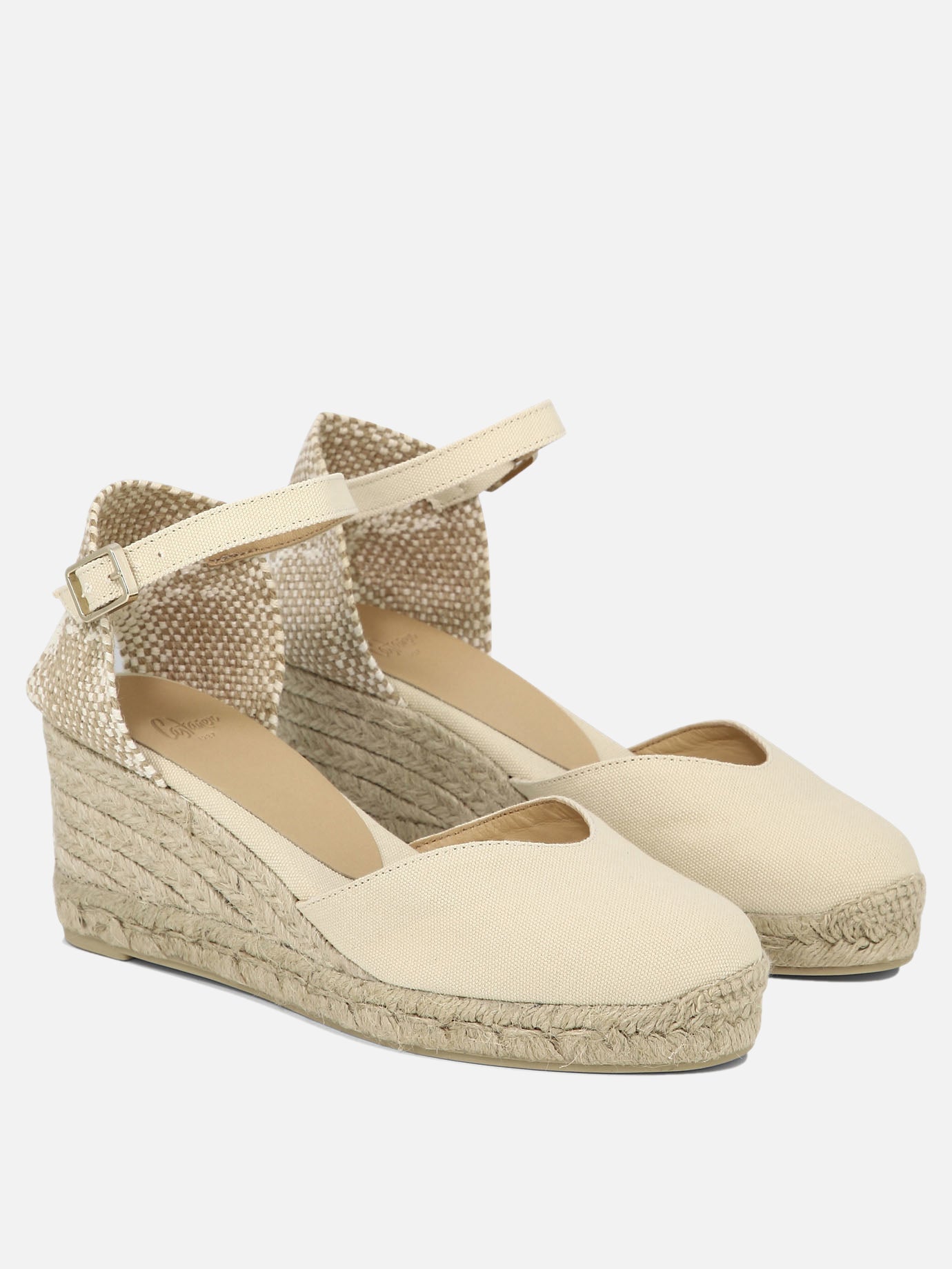 Espadrilles alte 100% organic cotton - 100% rubber  Beige - Castañer Donna | PDP | VIETTI Online Store | Zoom-Modal_2
