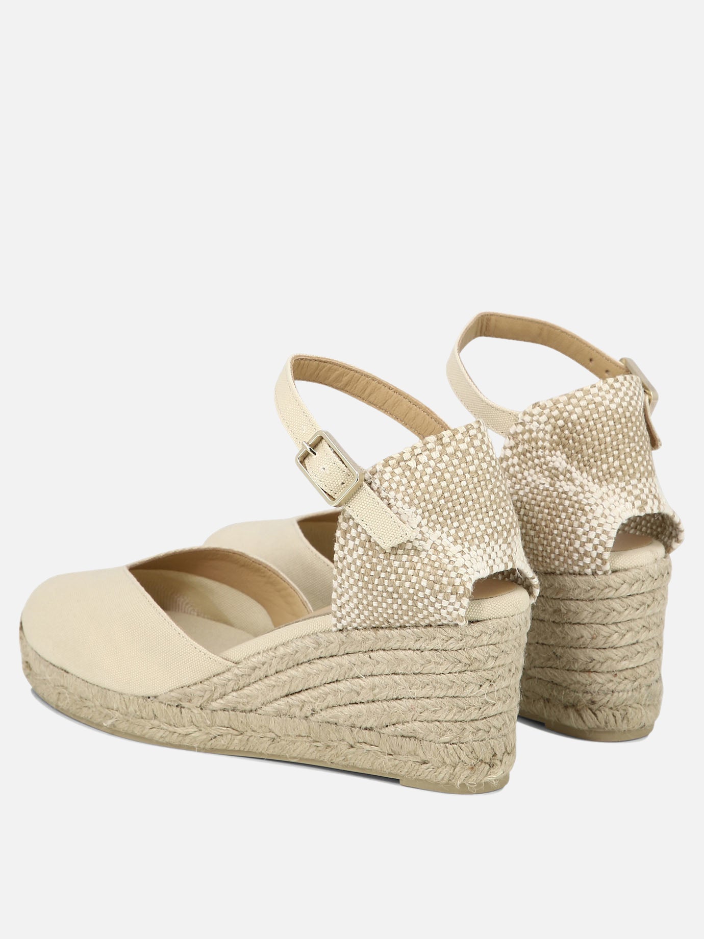 Espadrilles alte 100% organic cotton - 100% rubber  Beige - Castañer Donna | PDP | VIETTI Online Store | thumbnail_4