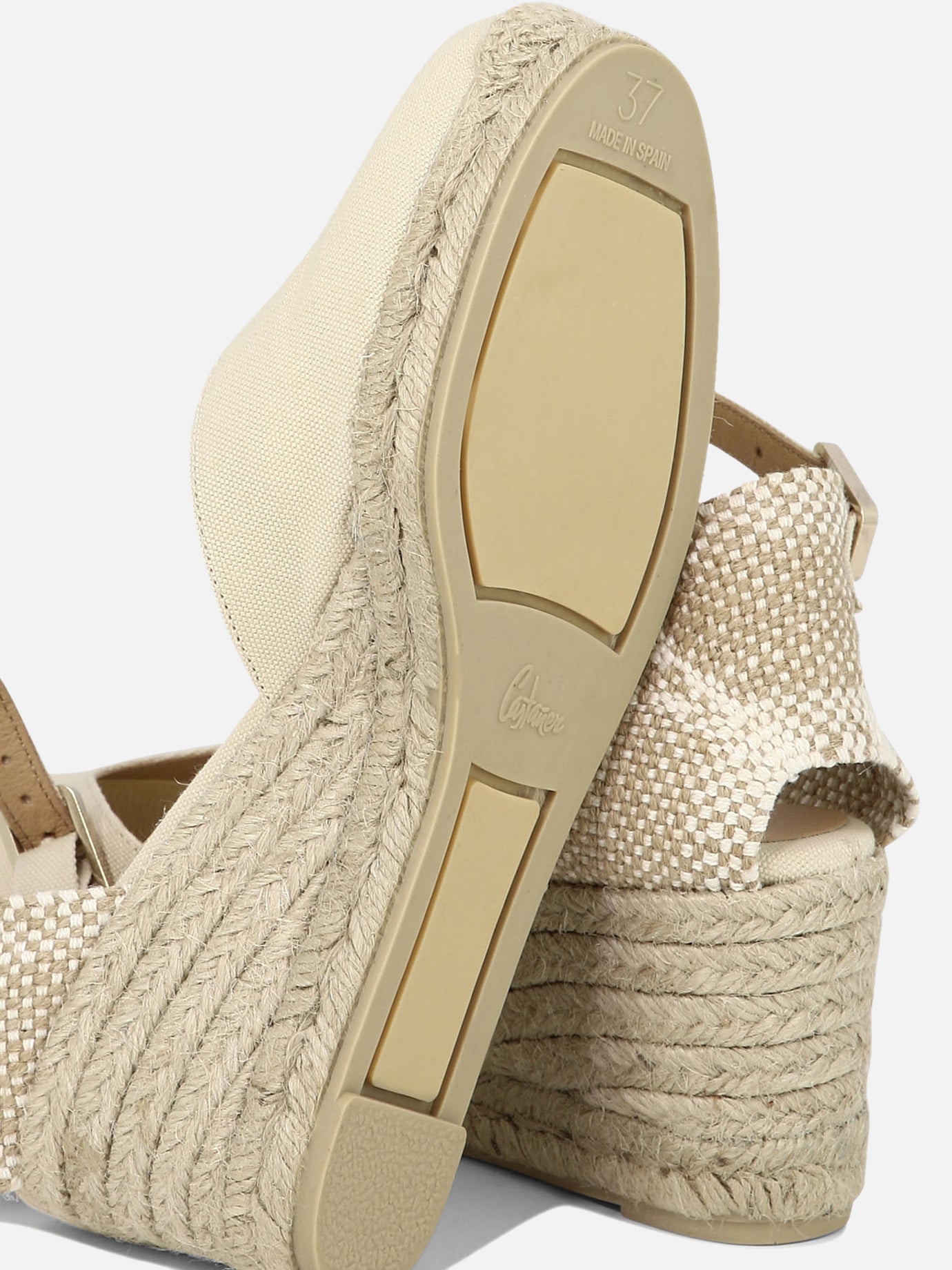 Espadrilles alte 100% organic cotton - 100% rubber  Beige - Castañer Donna | PDP | VIETTI Online Store | Zoom-Modal_5
