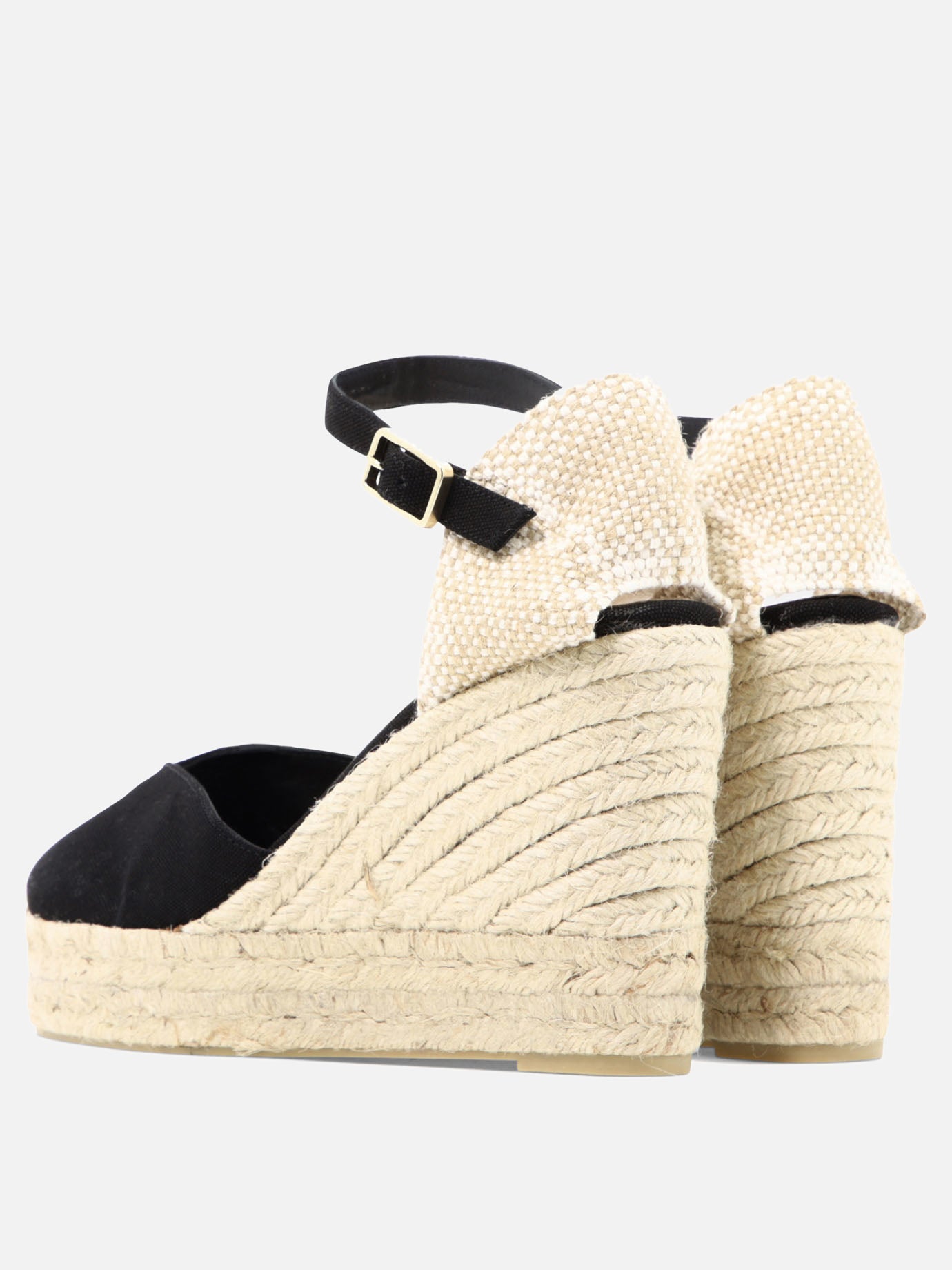 Espadrilles alte 100% cotton - 100% rubber  Nero - Castañer Donna | PDP | VIETTI Online Store | Zoom-Modal_4
