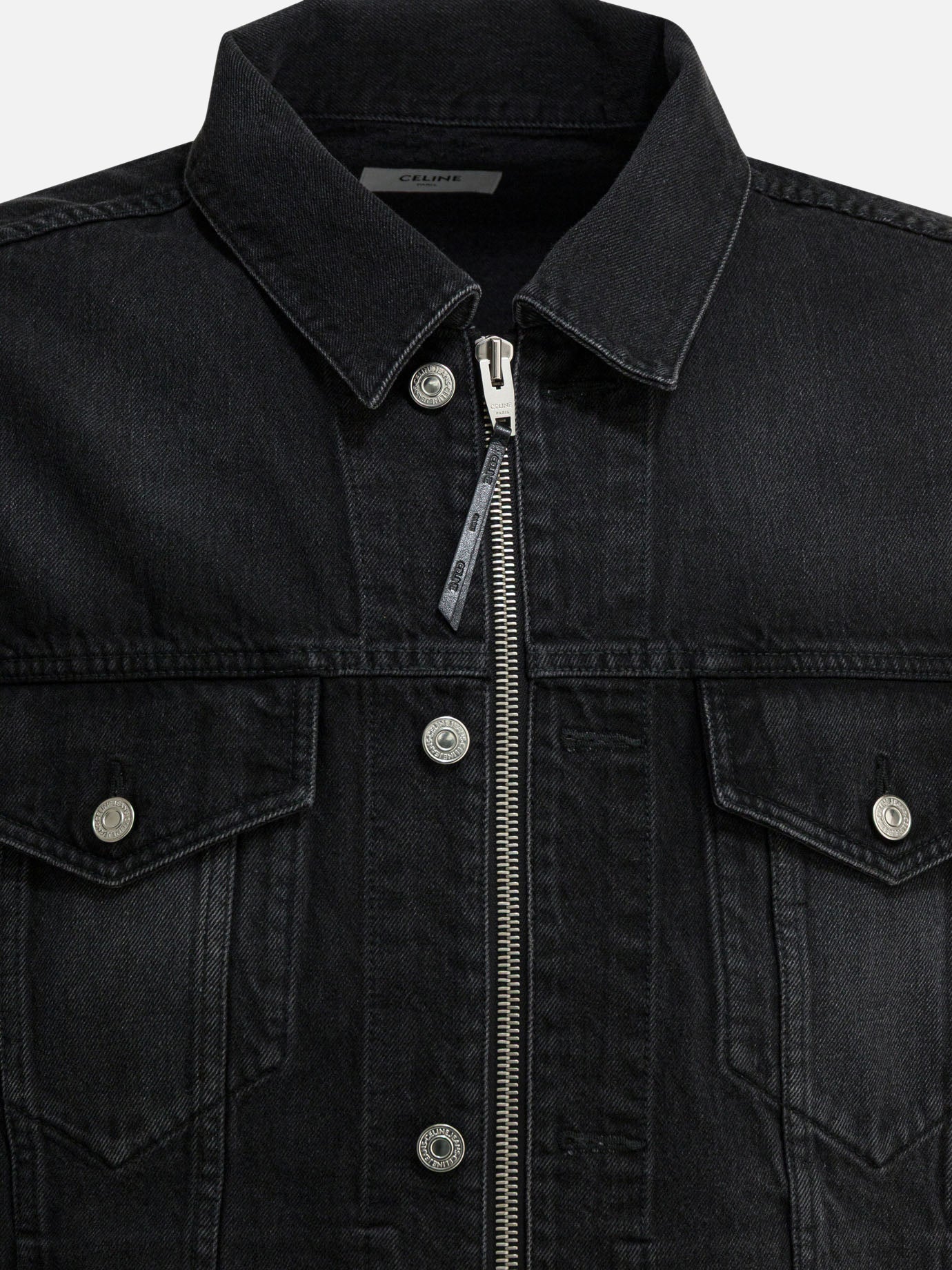 Denim jackets 100% cotton  Black - Celine Men | PDP | VIETTI Online Store | thumbnail_3