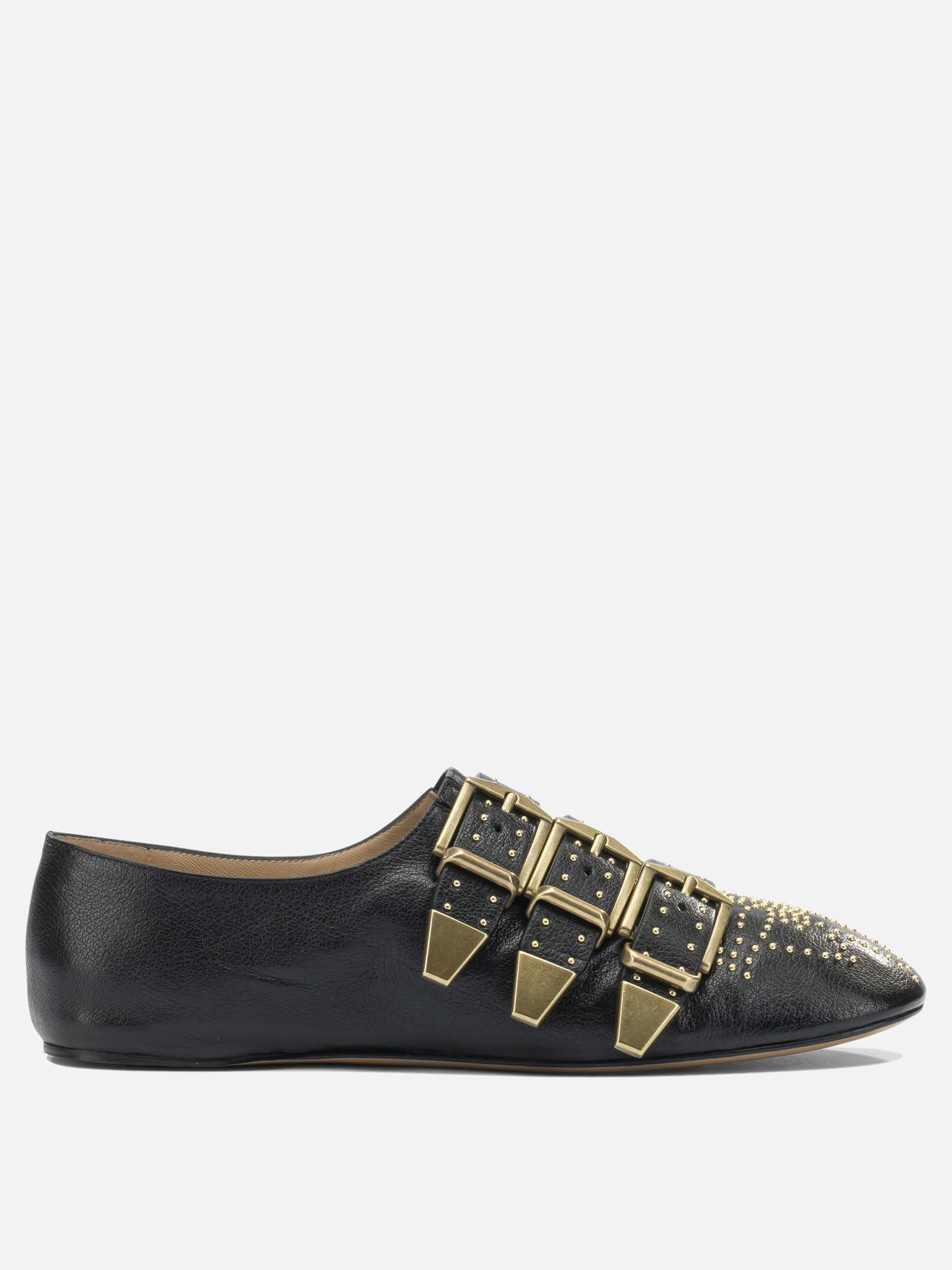Sneaker basse 100% lamb leather - 100% buffalo leather  Nero - Chloé Donna | PDP | VIETTI Online Store | Zoom-Modal
