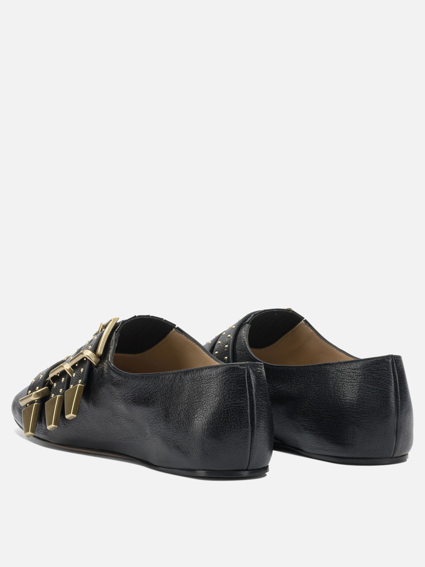 Sneaker basse 100% lamb leather - 100% buffalo leather  Nero - Chloé Donna | PDP | VIETTI Online Store | thumbnail_4