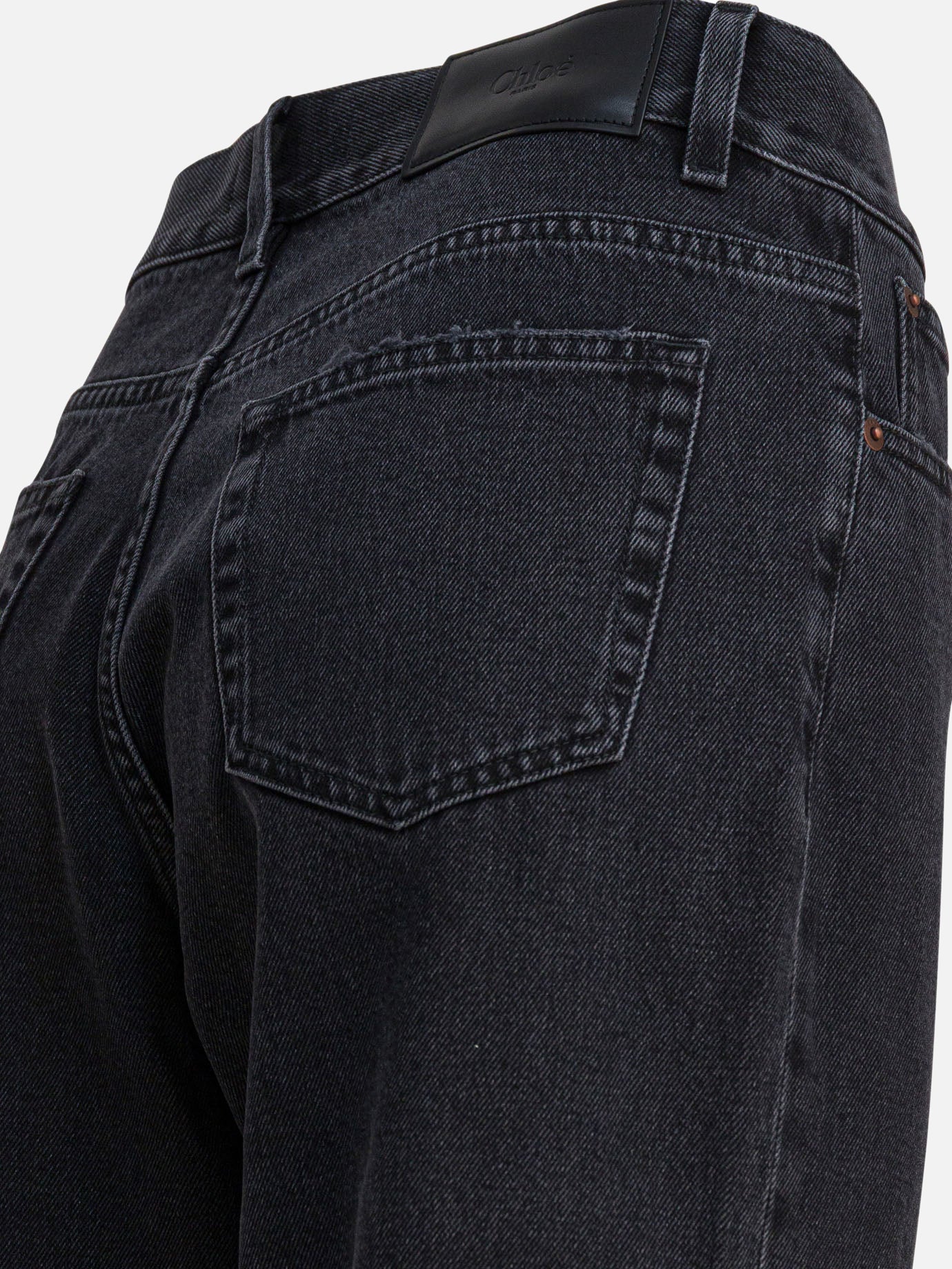 Straight-leg jeans Solid colour  Black - Chloé Women | PDP | VIETTI Online Store | Zoom-Modal_4
