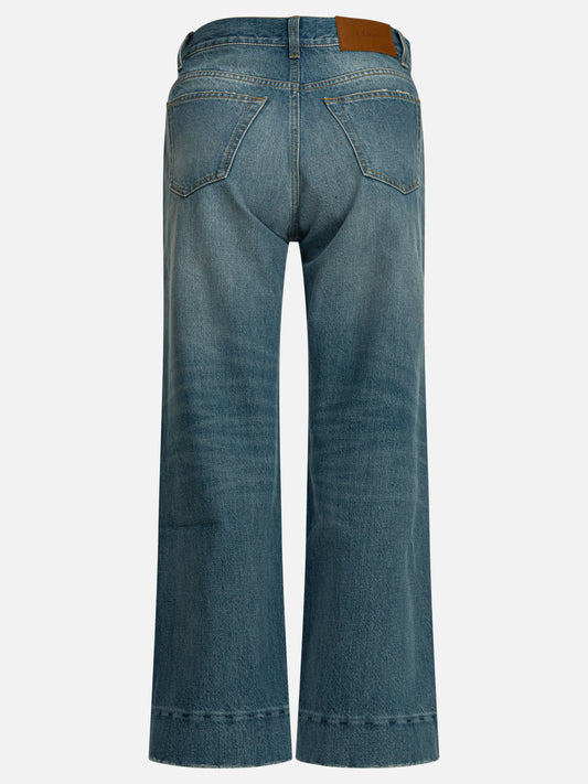 Jeans a gamba larga Solid colour  Blu - Chloé Donna | PDP | VIETTI Online Store | 2
