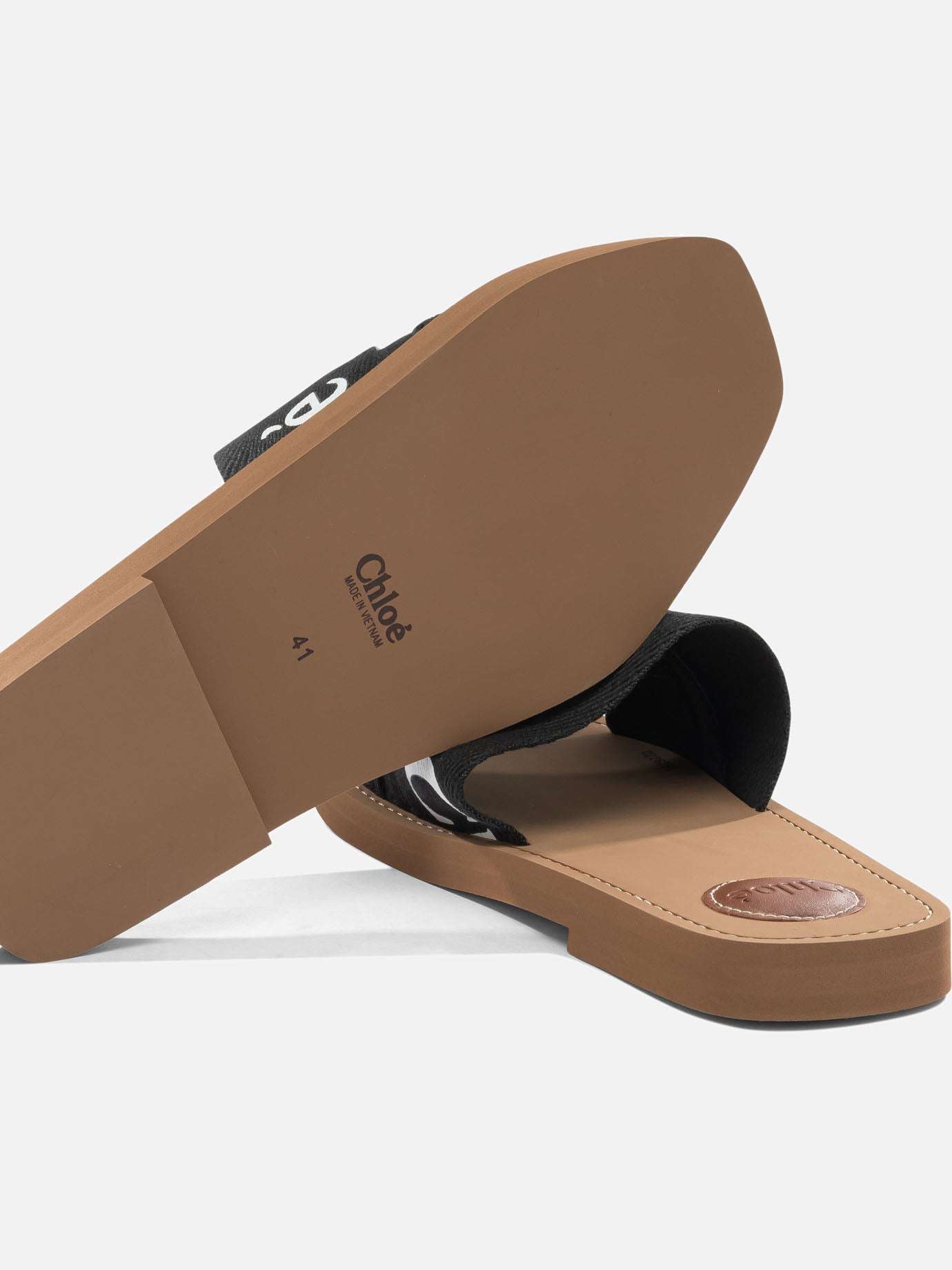 Sandali bassi 100% ethylene vinyl acetate - 95% ethylene vinyl acetate 5% cow leather  Nero - Chloé Donna | PDP | VIETTI Online Store | thumbnail_5