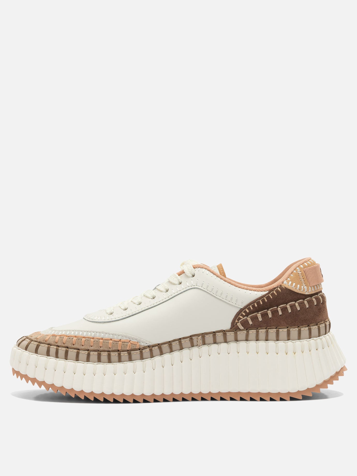 Sneaker basse 95% polyester 5% elastane - 100% ethylene vinyl acetate  Beige - Chloé Donna | PDP | VIETTI Online Store | Zoom-Modal_3
