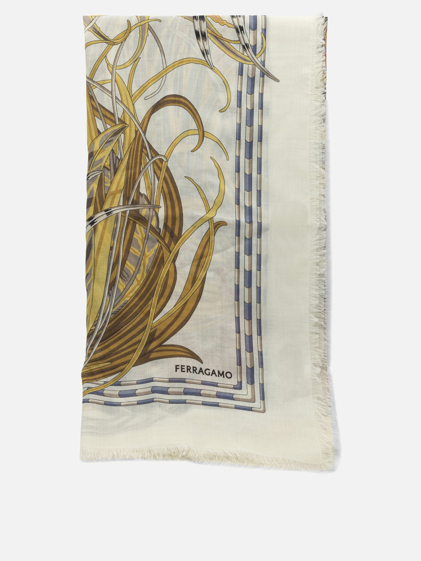 Sciarpe classiche 0790816  Bianco - Ferragamo Donna | PDP | VIETTI Online Store | thumbnail