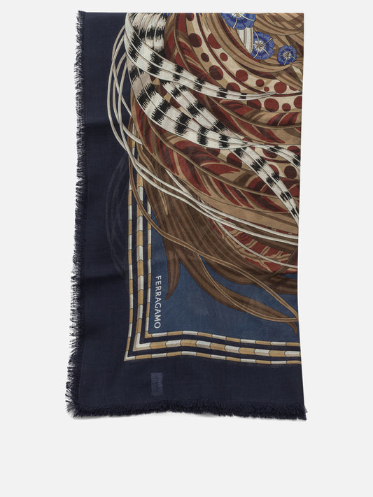Foulard 0790817  Blu - Ferragamo Donna | PDP | VIETTI Online Store 
