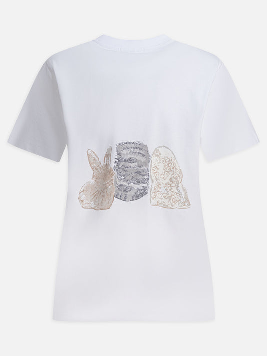 T-shirt girocollo Logo  Bianco - Ganni Donna | PLP | VIETTI Online Store | 2
