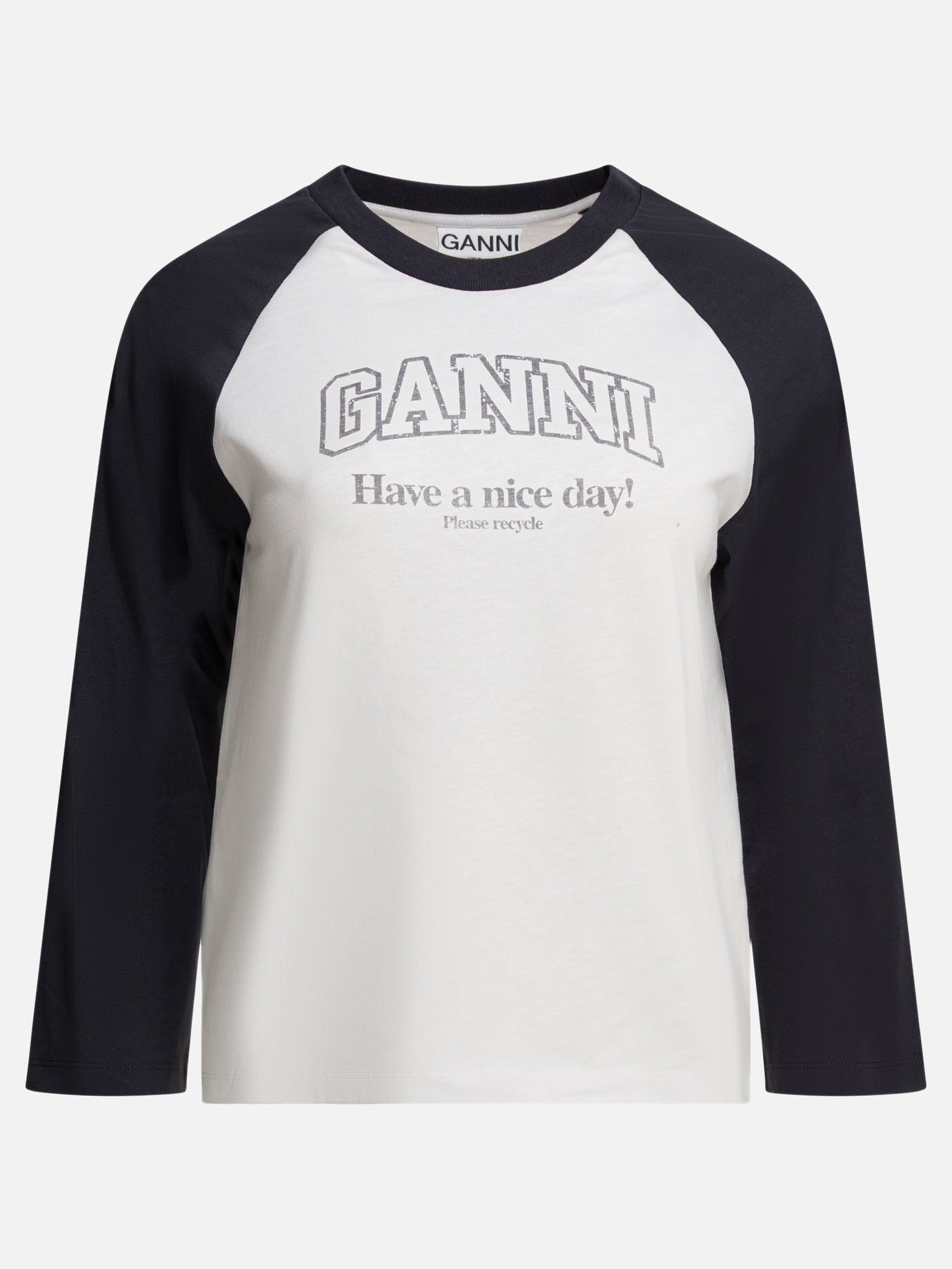 T-shirt girocollo Graphics  Bianco - Ganni Donna | PDP | VIETTI Online Store | Zoom-Modal
