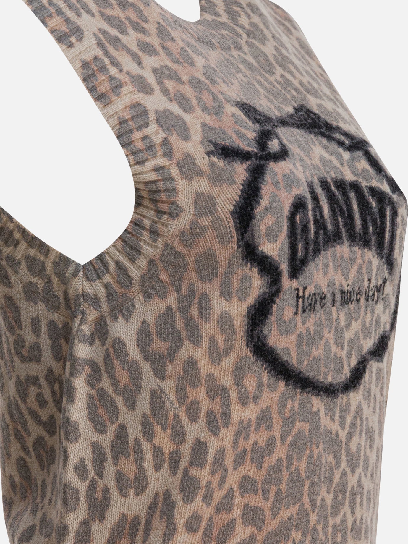 Gilet Logo  Marrone - Ganni Donna | PDP | VIETTI Online Store | Zoom-Modal_4
