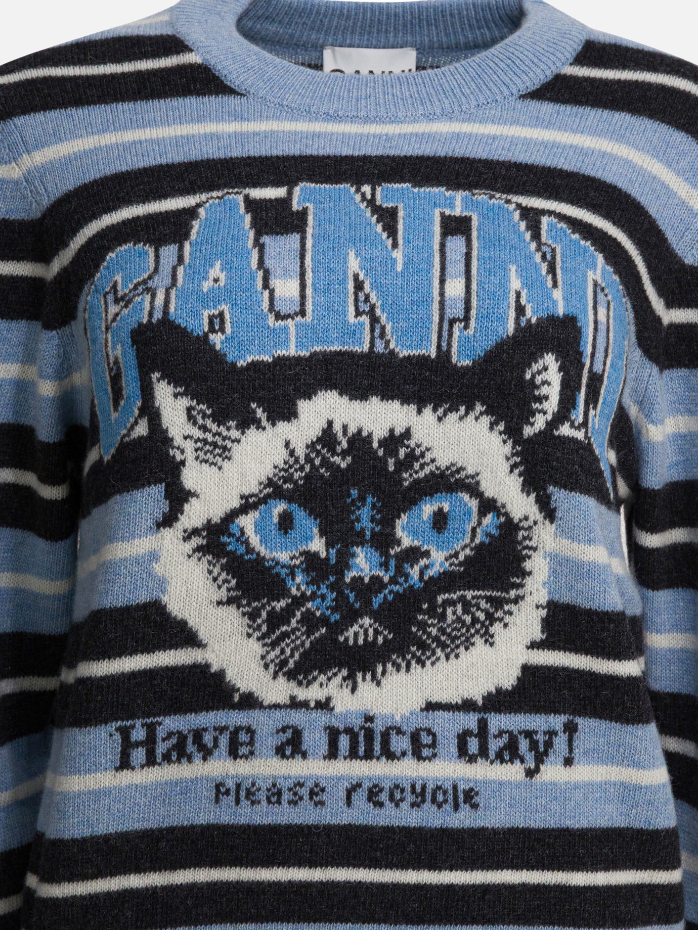 Maglioni girocollo Graphics  Azzurro - Ganni Donna | PDP | VIETTI Online Store | Zoom-Modal_3
