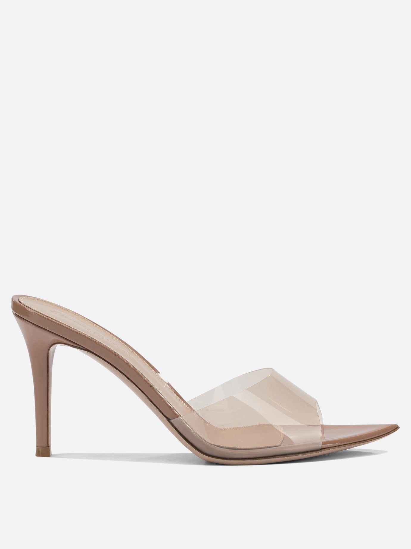Sandali con tacco 100% thermoplastic polyurethane - 100% leather  Beige - Gianvito Rossi Donna | PDP | VIETTI Online Store | thumbnail