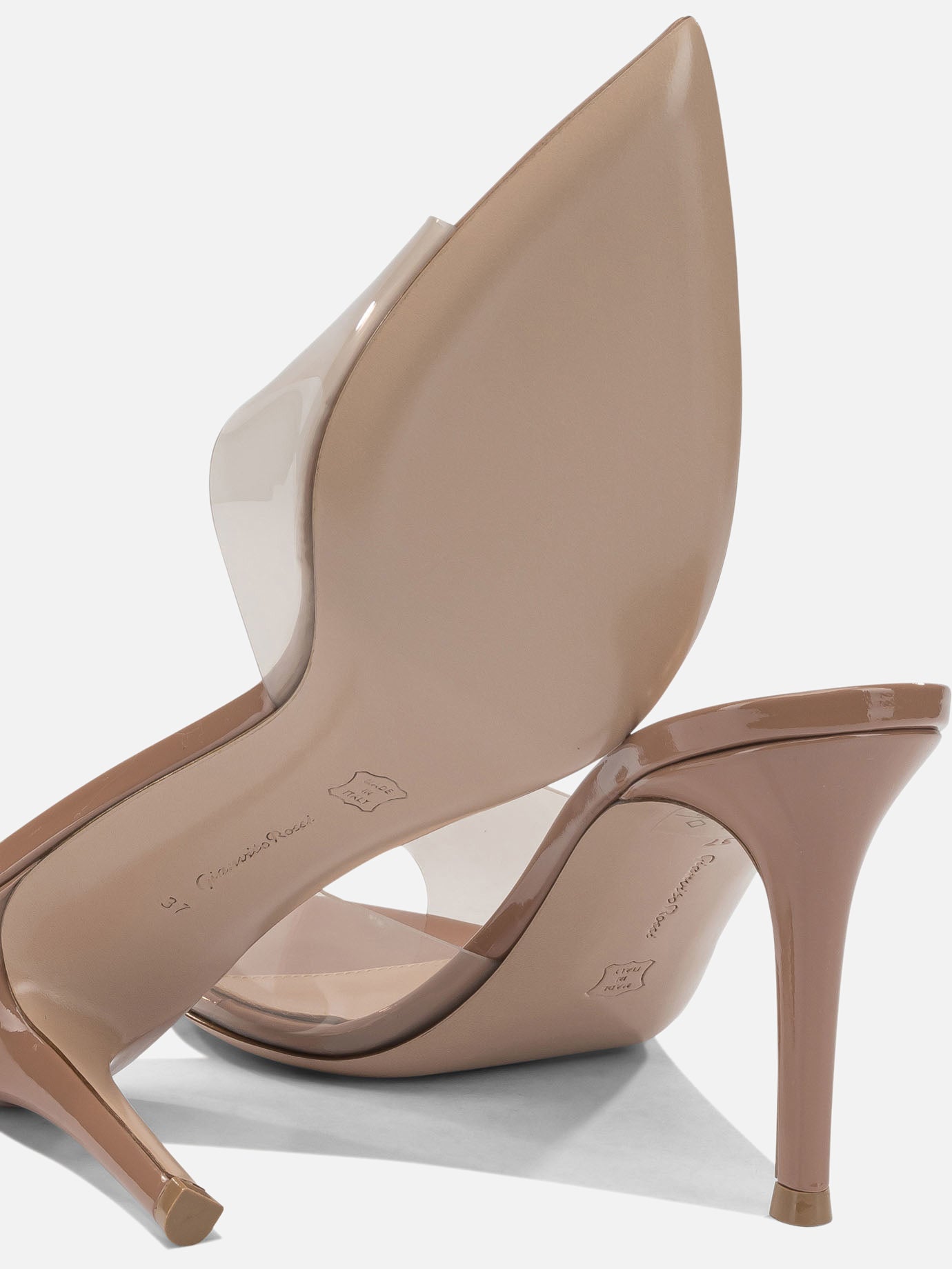 Sandali con tacco 100% thermoplastic polyurethane - 100% leather  Beige - Gianvito Rossi Donna | PDP | VIETTI Online Store | Zoom-Modal_5
