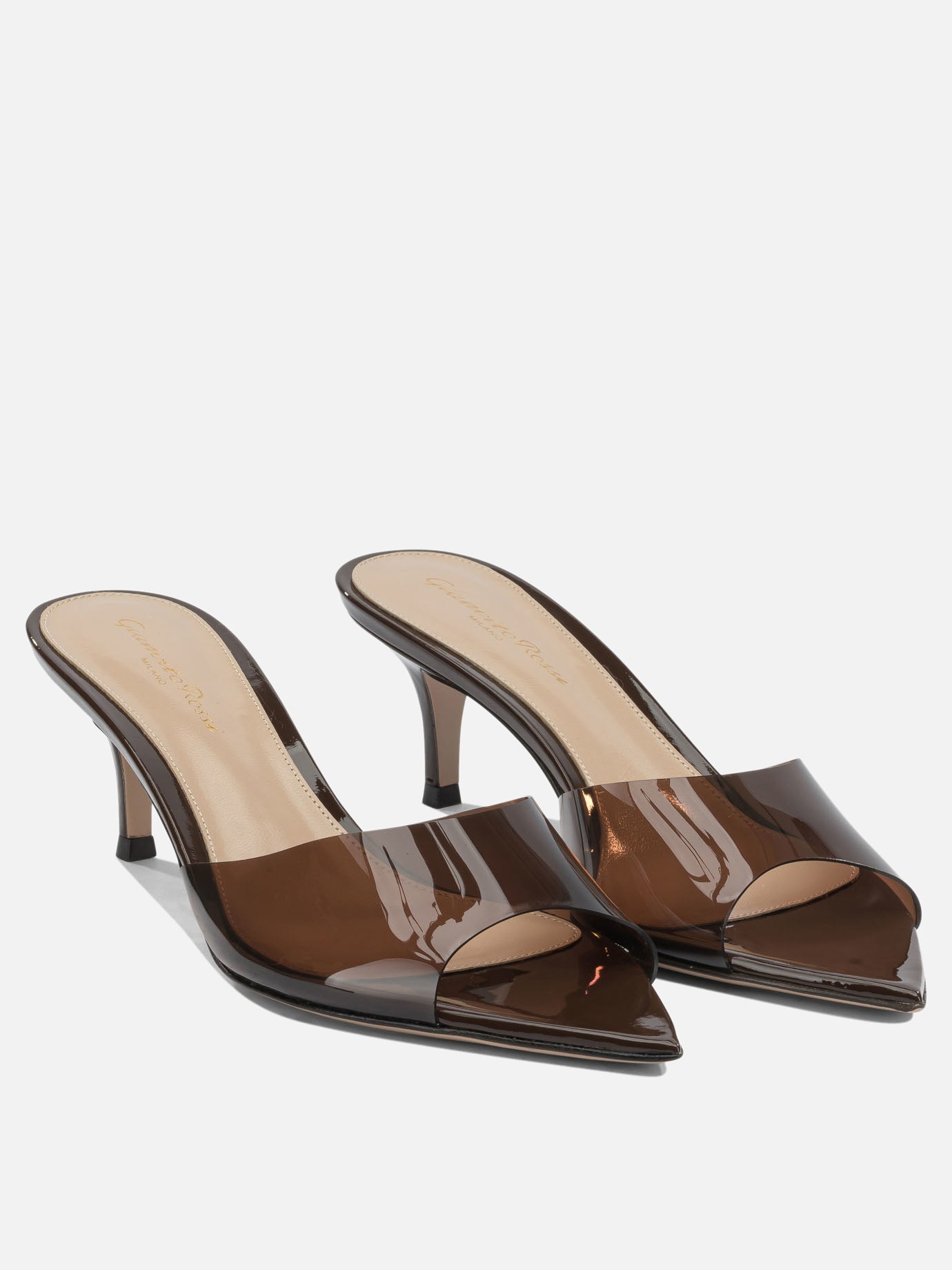 Mule 100% thermoplastic polyurethane - 100% leather  Marrone - Gianvito Rossi Donna | PDP | VIETTI Online Store | Zoom-Modal_2
