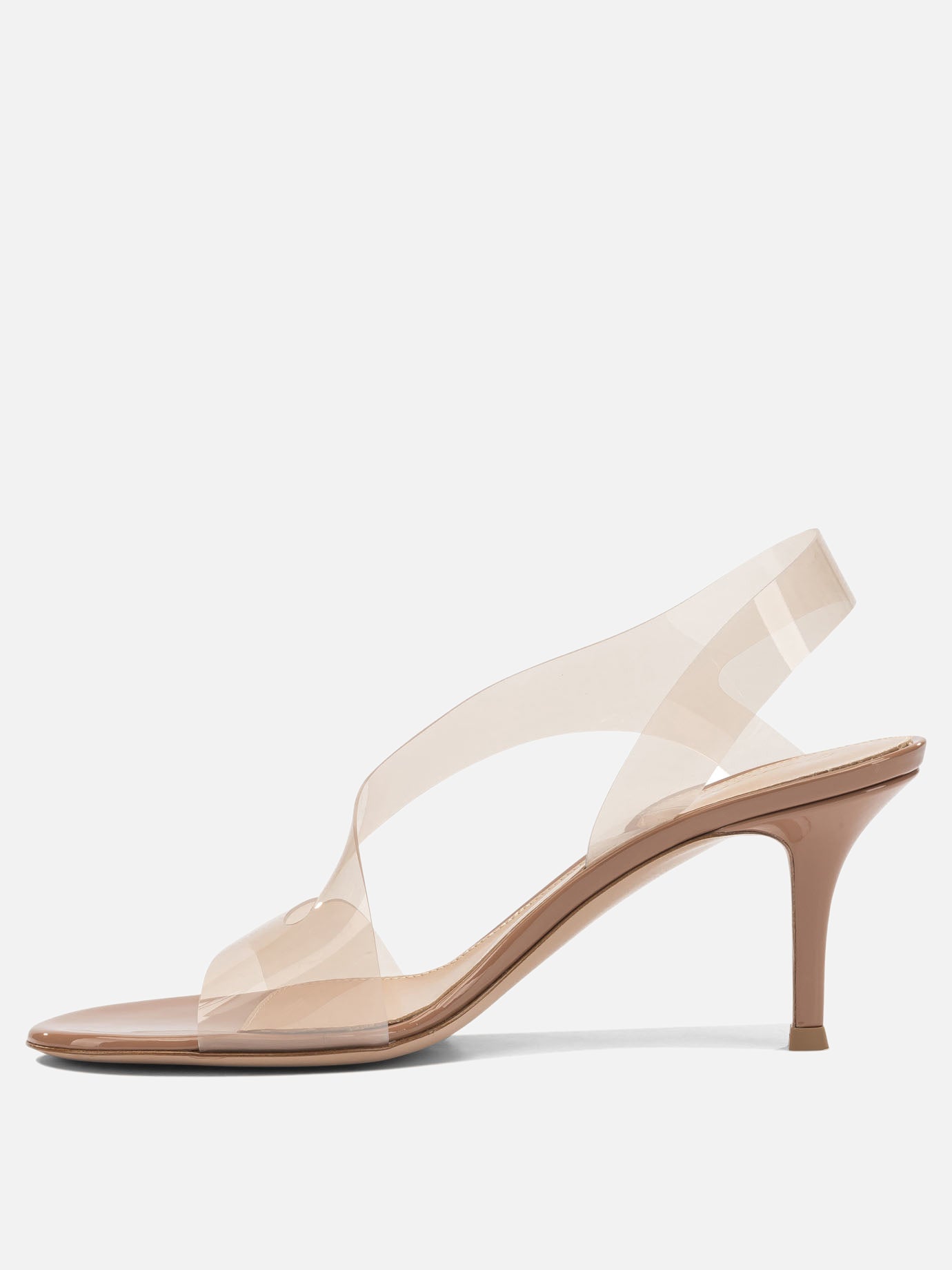 Sandali con tacco 100% polyvinyl chloride - 100% leather  Beige - Gianvito Rossi Donna | PDP | VIETTI Online Store | Zoom-Modal_3

