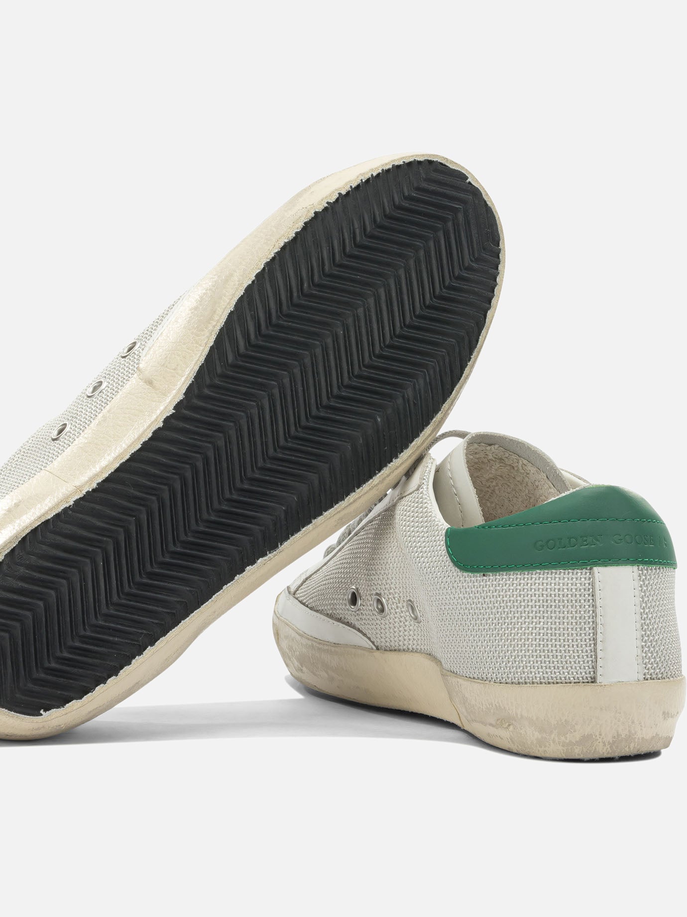 Sneaker basse 50% cow leather 50% polyester - 100% rubber  Argento - Golden Goose Uomo | PDP | VIETTI Online Store | thumbnail_5