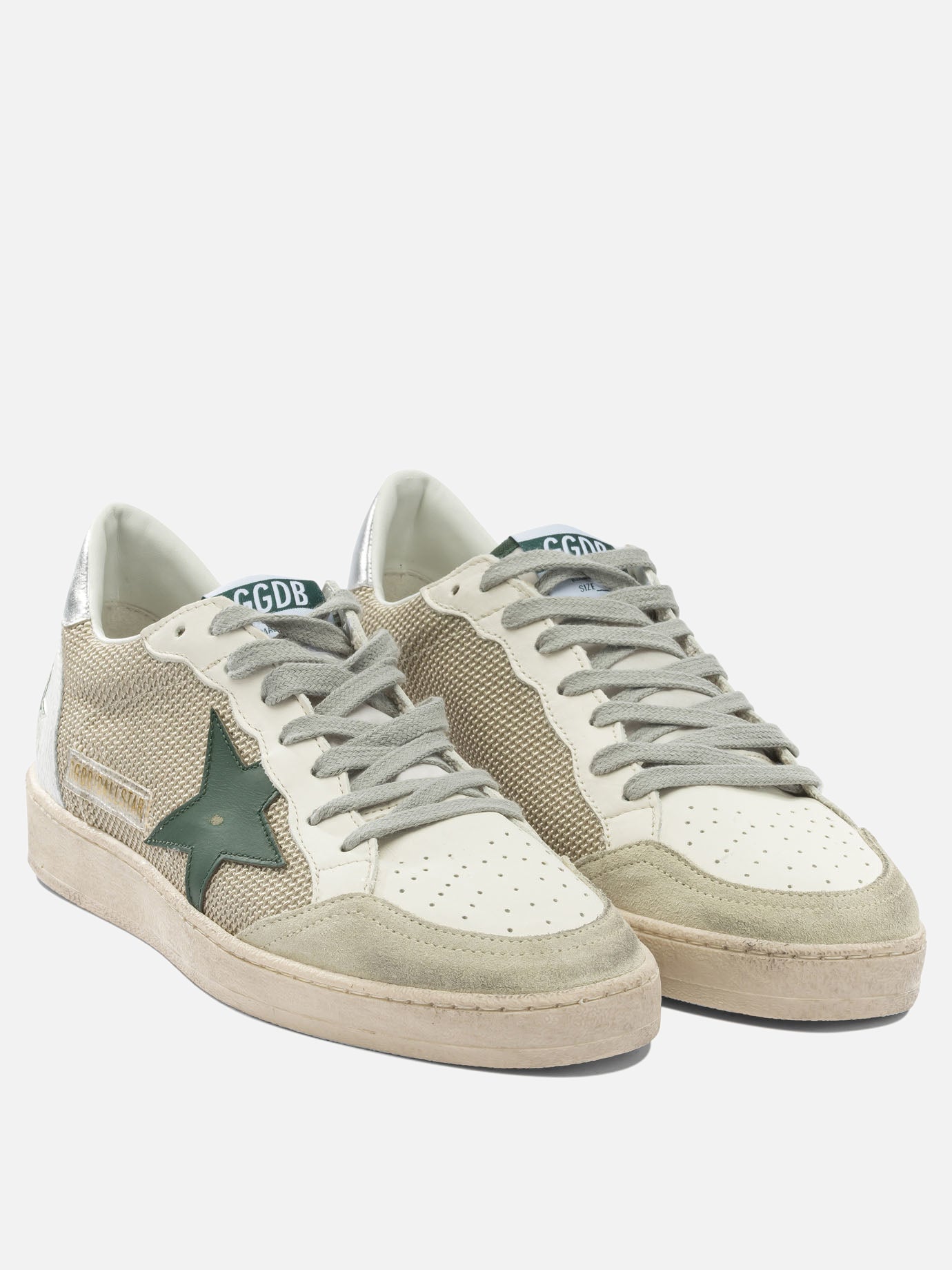 Sneaker basse 50% polyester 42% cow leather 8% polyamide - 100% rubber  Bianco - Golden Goose Uomo | PDP | VIETTI Online Store | thumbnail_2