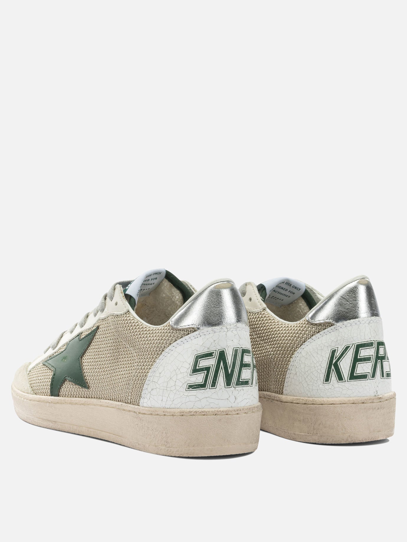 Sneaker basse 50% polyester 42% cow leather 8% polyamide - 100% rubber  Bianco - Golden Goose Uomo | PDP | VIETTI Online Store | thumbnail_4