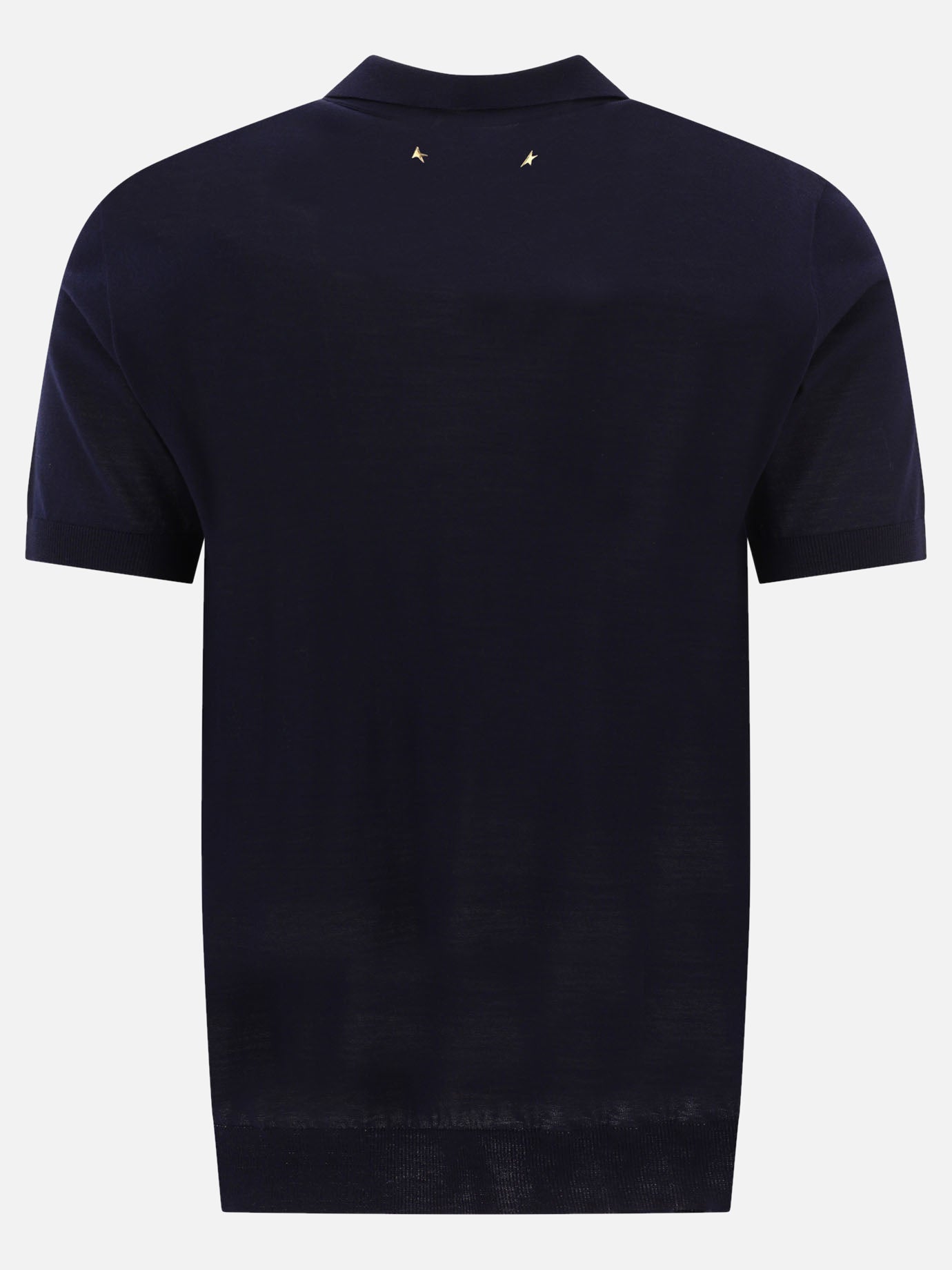 Polo con bottoni Solid colour  Blu - Golden Goose Uomo | PDP | VIETTI Online Store | Zoom-Modal_2
