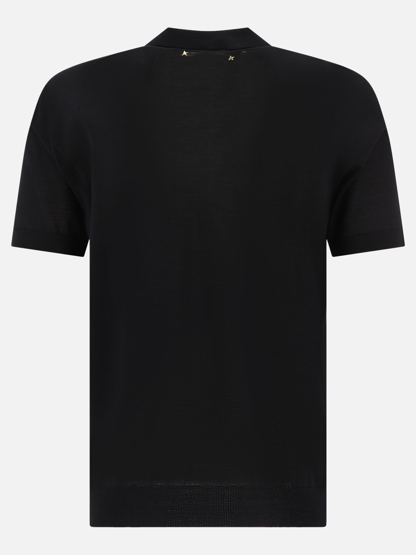 Polo con bottoni Solid colour  Nero - Golden Goose Uomo | PDP | VIETTI Online Store | thumbnail_2