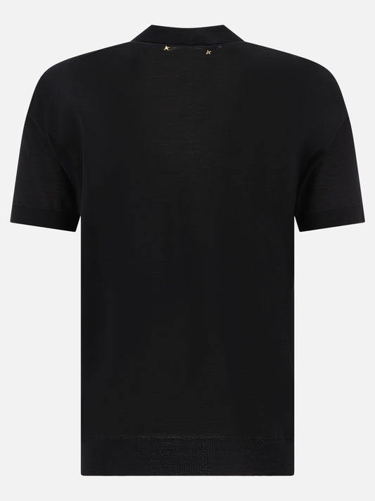 Polo con bottoni Solid colour  Nero - Golden Goose Uomo | PLP | VIETTI Online Store | 2
