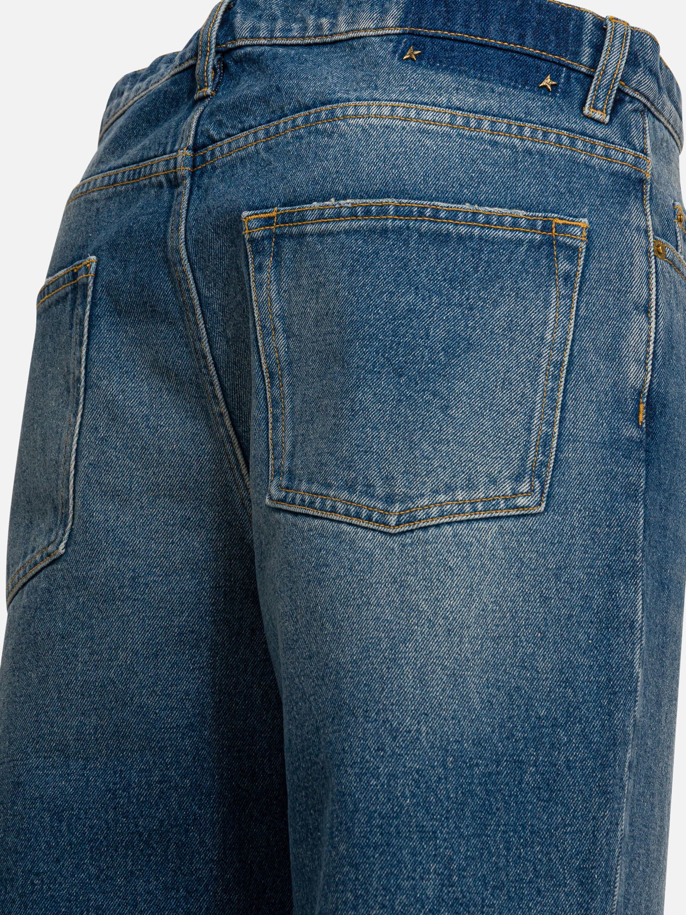 Jeans a gamba larga Solid colour  Blu - Golden Goose Uomo | PDP | VIETTI Online Store | Zoom-Modal_4
