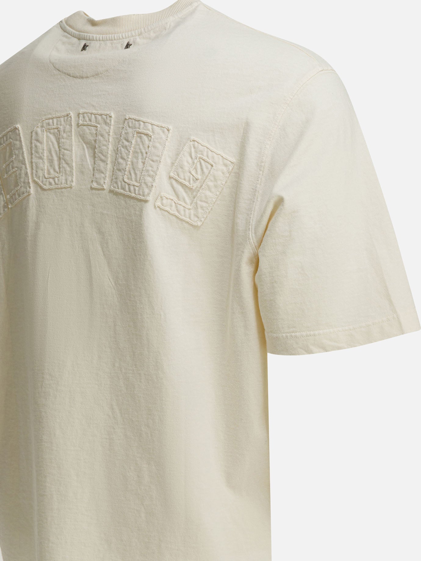 T-shirt girocollo Logo  Bianco - Golden Goose Uomo | PDP | VIETTI Online Store | thumbnail_4