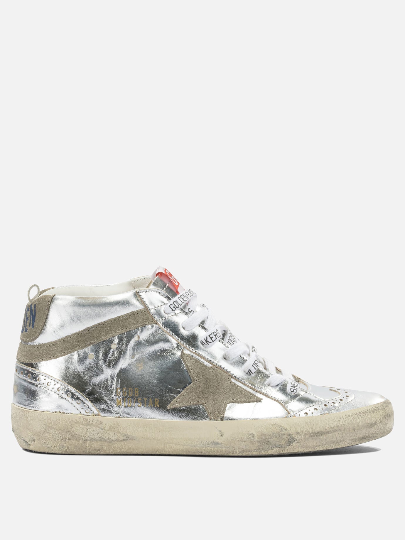 Sneaker alte 100% leather - 100% rubber  Argento - Golden Goose Donna | PDP | VIETTI Online Store | Zoom-Modal
