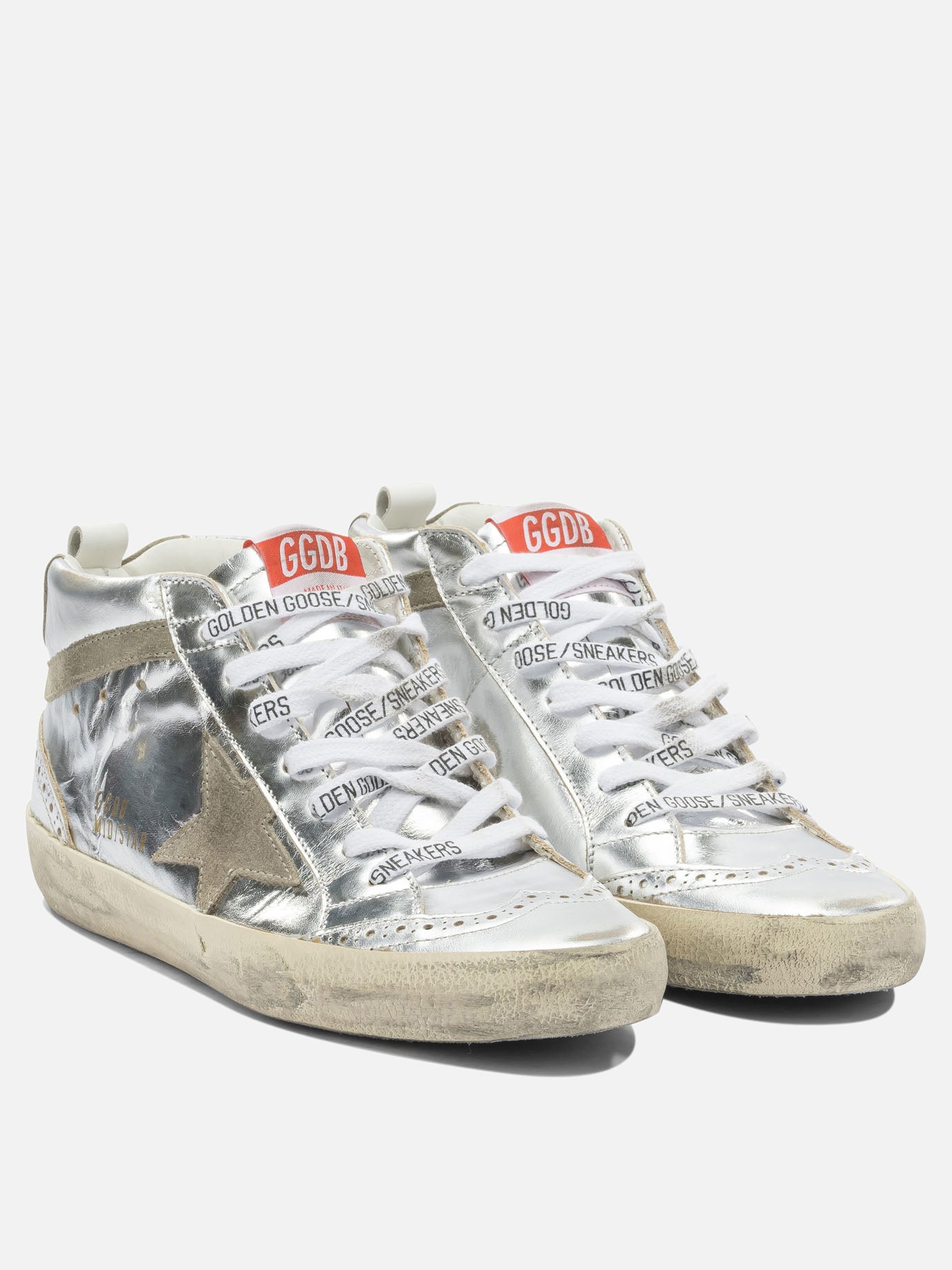 Sneaker alte 100% leather - 100% rubber  Argento - Golden Goose Donna | PDP | VIETTI Online Store | Zoom-Modal_2
