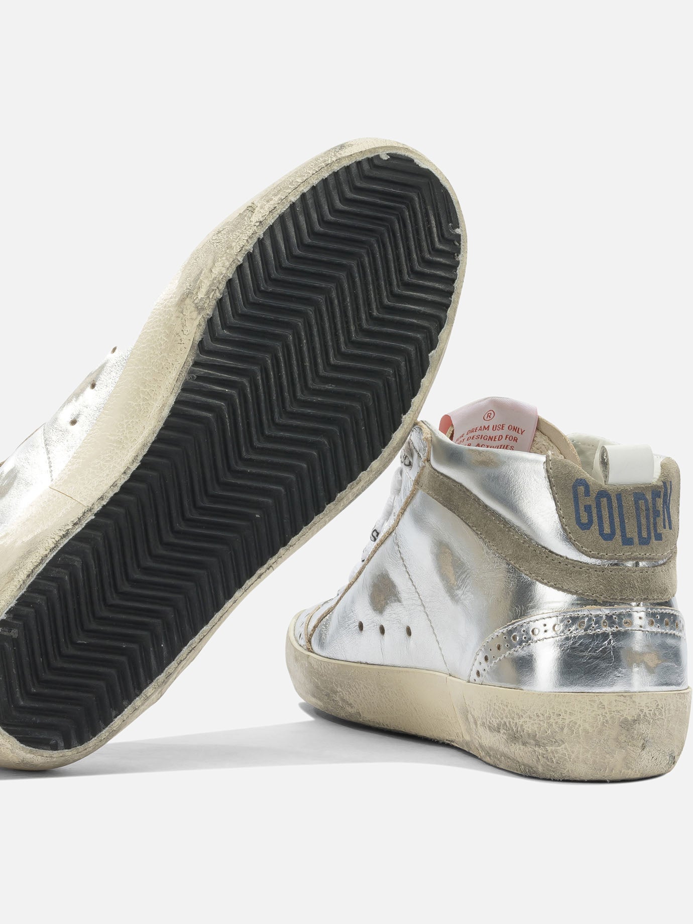 Sneaker alte 100% leather - 100% rubber  Argento - Golden Goose Donna | PDP | VIETTI Online Store | thumbnail_5