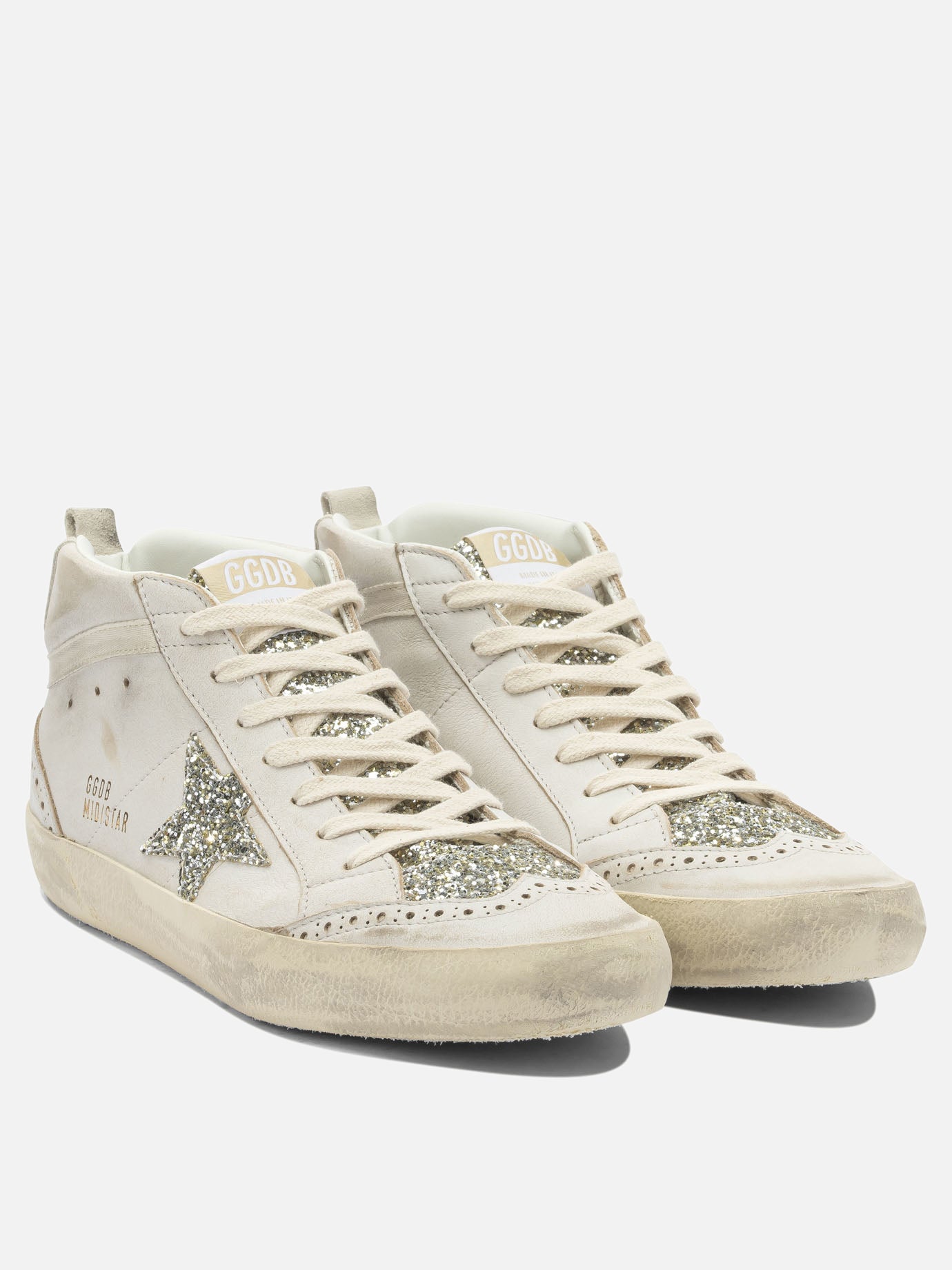 Sneaker alte 82% cow leather 12% polyethylene 6% cotton - 100% polyester  Bianco - Golden Goose Donna | PDP | VIETTI Online Store | Zoom-Modal_2
