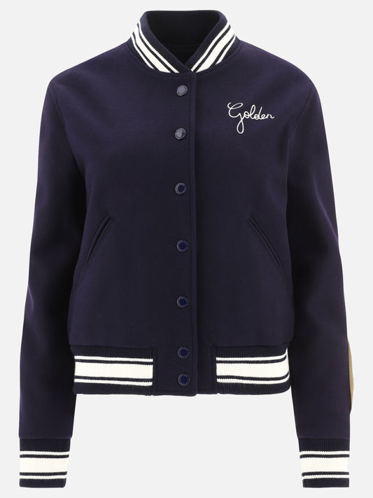 Bomber Logo  Blu - Golden Goose Donna | PLP | VIETTI Online Store 

