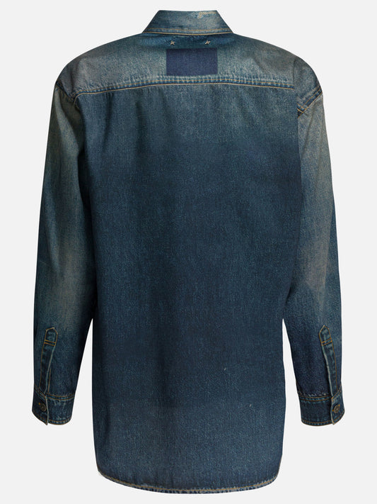 Giacche overshirt Solid colour  Blu - Golden Goose Donna | PDP | VIETTI Online Store | 2

