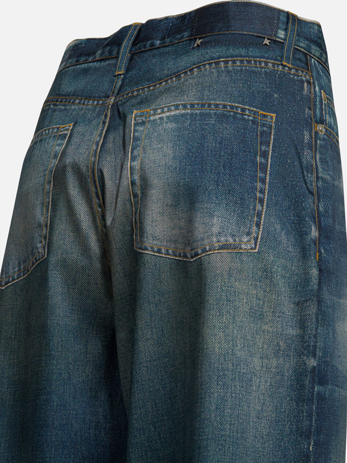 Jeans a gamba dritta Solid colour  Blu - Golden Goose Donna | PDP | VIETTI Online Store | Zoom-Modal_4
