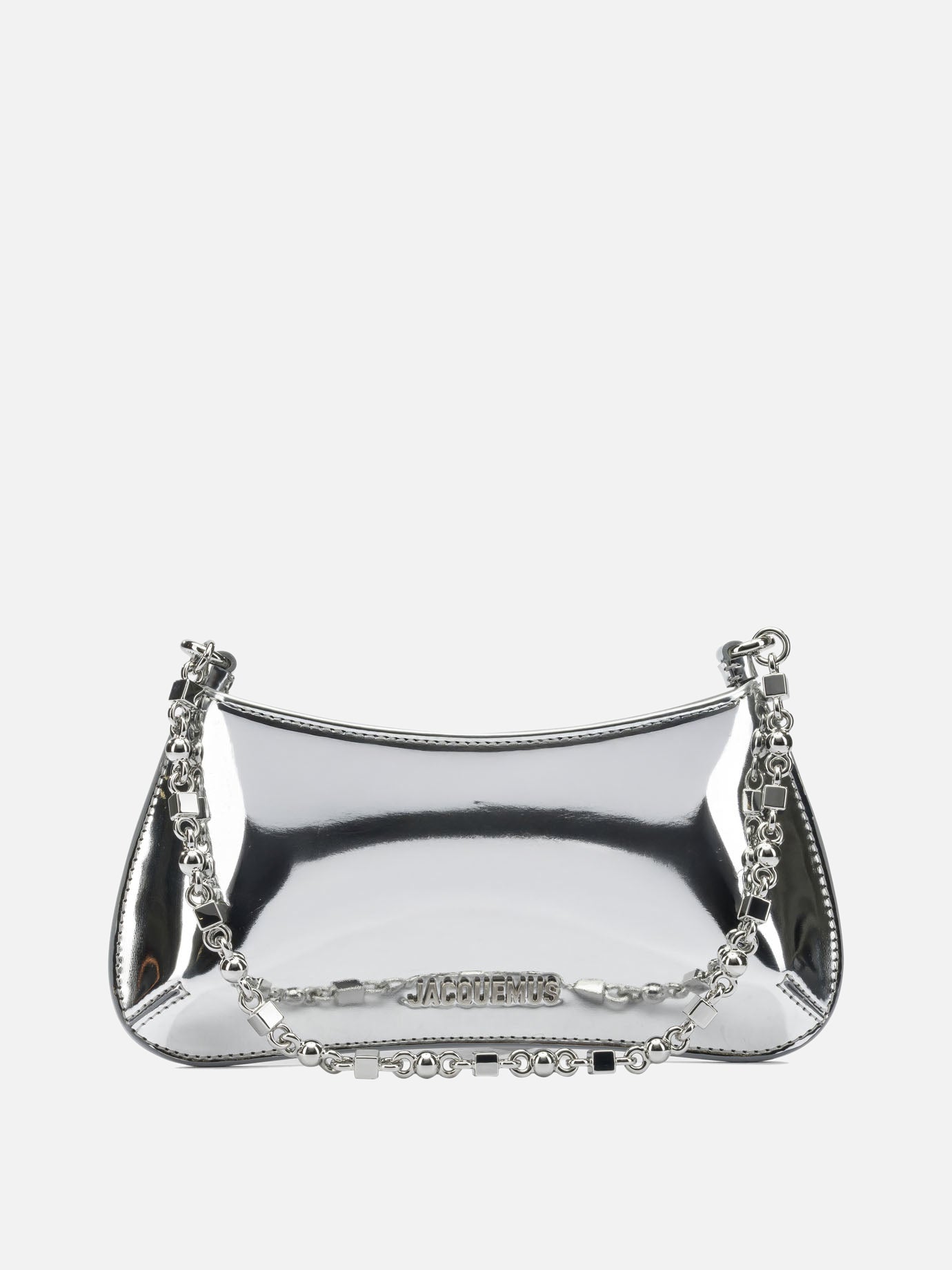 Small bags 69% polyurethane 31% polyester - Lining: 100% cotton  Silver - Jacquemus Women | PDP | VIETTI Online Store | thumbnail
